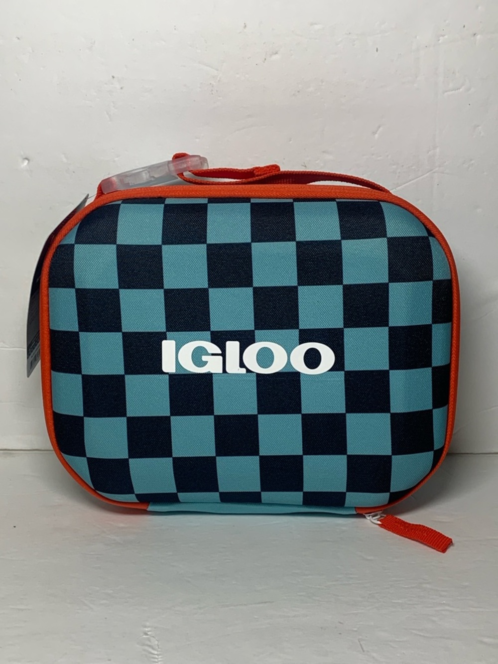Igloo Hard Liner Storage Lunchbox Bag  6 Cans Checker Blue NWT